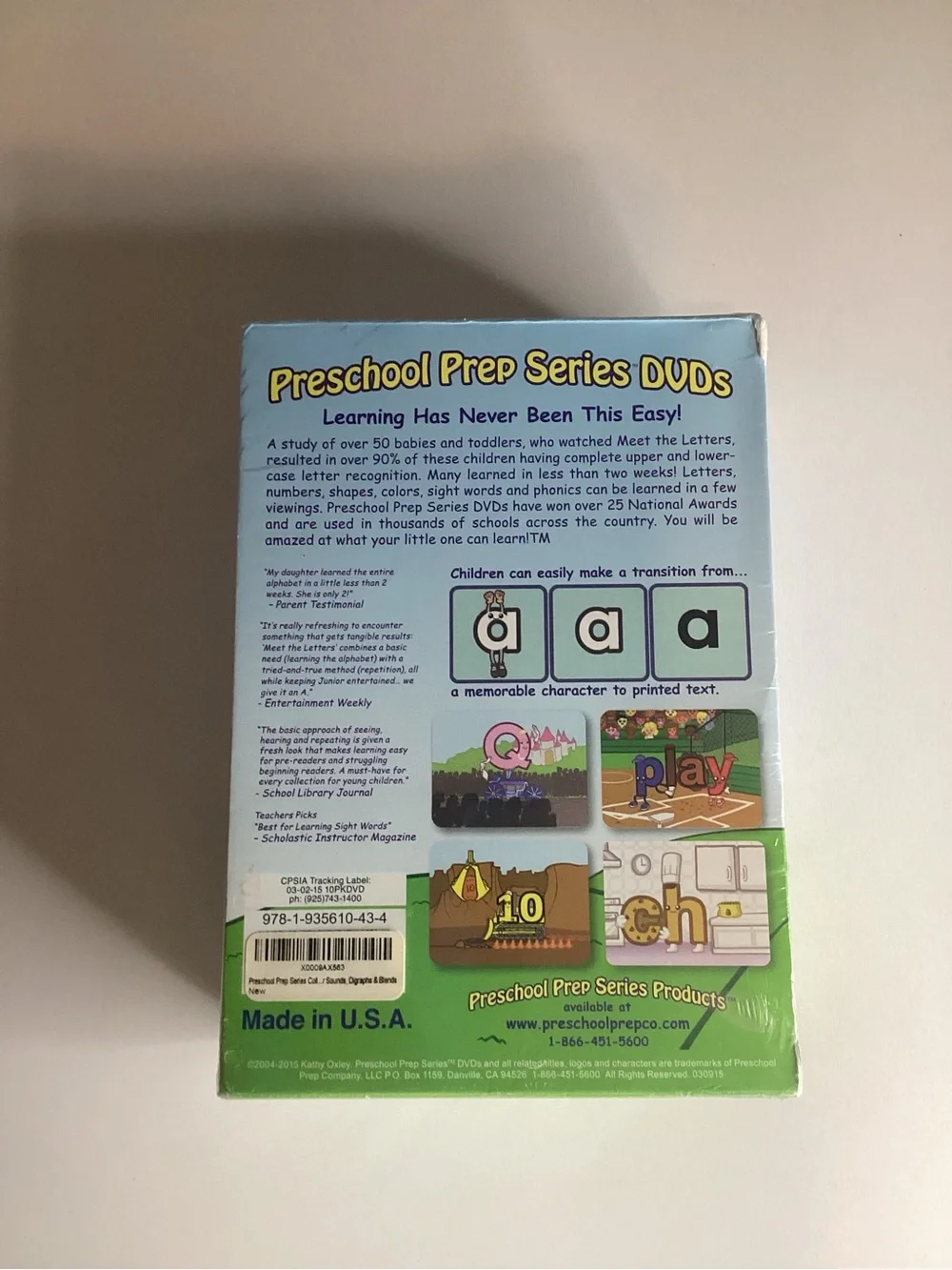 New Sealed Preschool Prep Series Collection 10 DVD Boxed Set Kids Learning